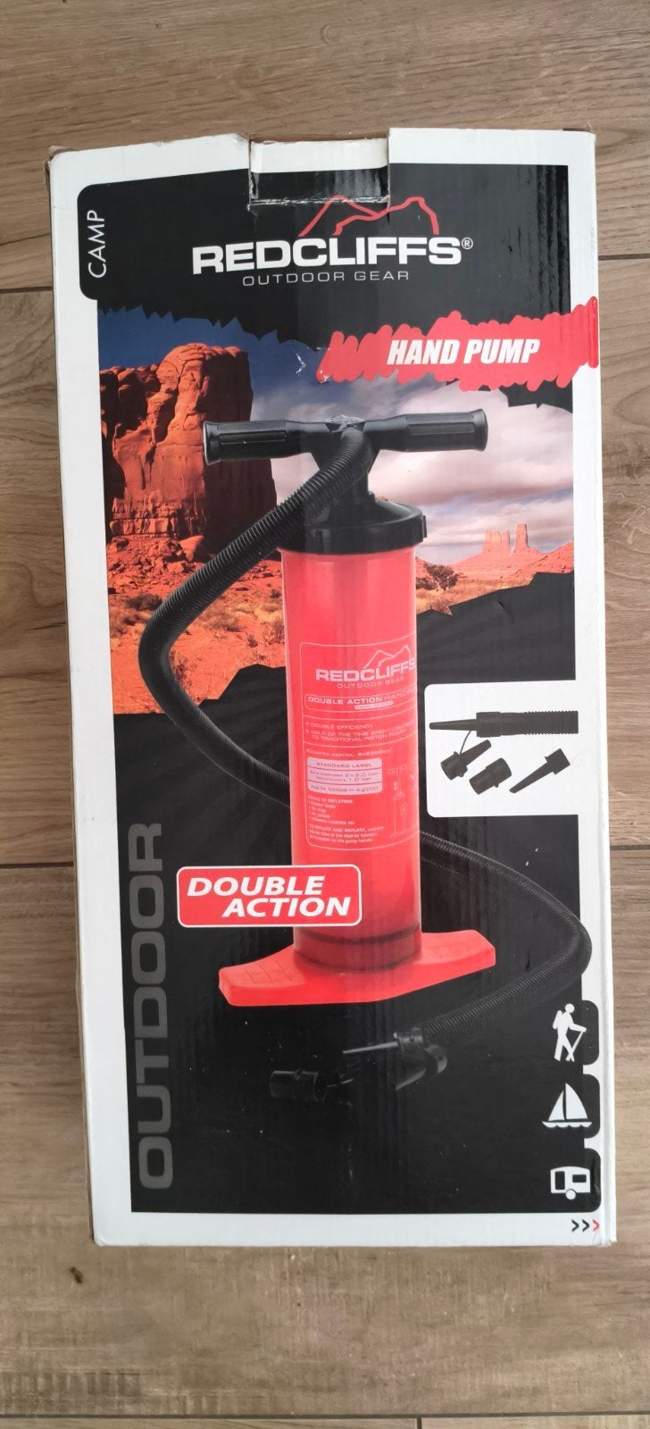 Redcliffs Double Action Handpump, pomp op- en leeg blazen, Ophalen of Verzenden, Zo goed als nieuw