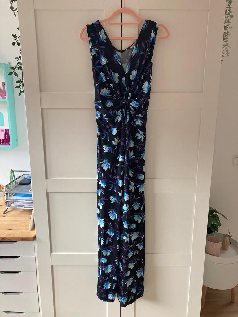 Anna Field Zomerjurk met Bloemenprint, Kleding | Dames, Blauw, Maat 46/48 (XL) of groter, Ophalen of Verzenden, Gedragen