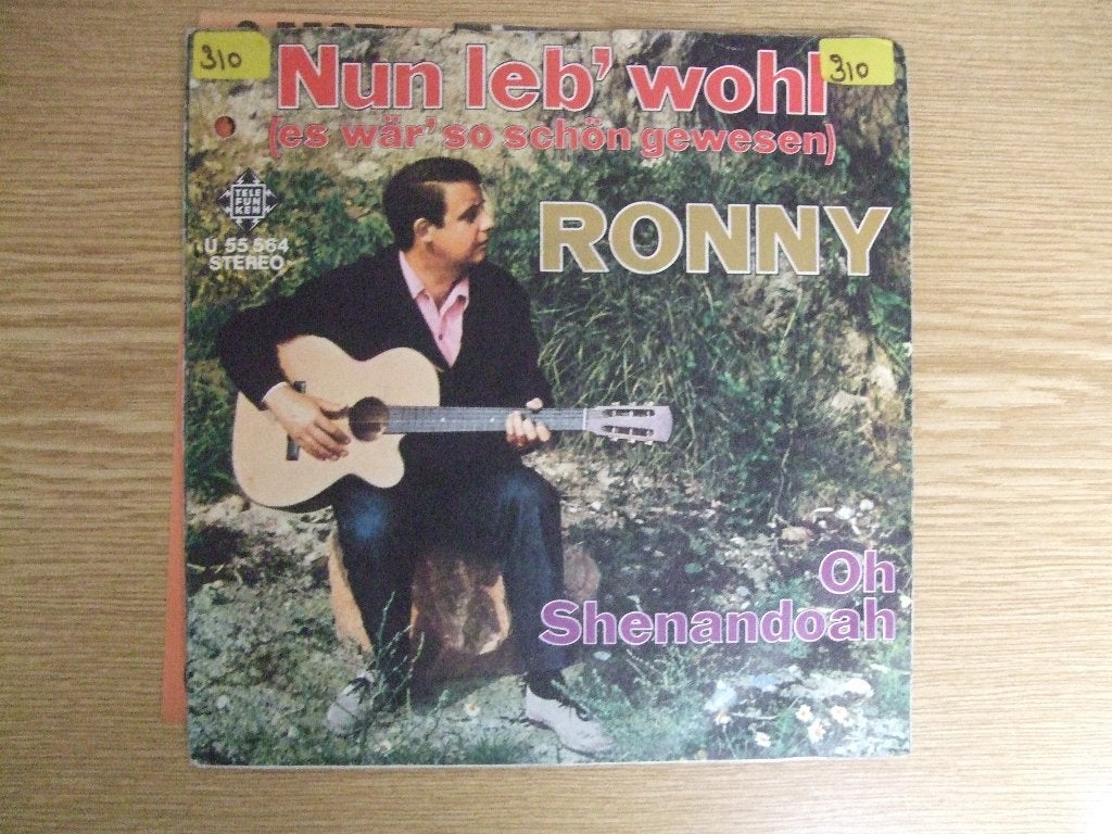 RONNY     NUN LEB' WOHL / OH SHENANDOAH, 7 inch, Ophalen of Verzenden, Zo goed als nieuw, Nederlandstalig