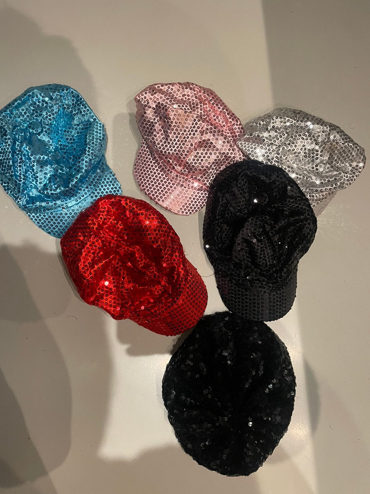 Glitter disco petjes voor kinderfeestjes, Ophalen of Verzenden, Zo goed als nieuw, Meisje