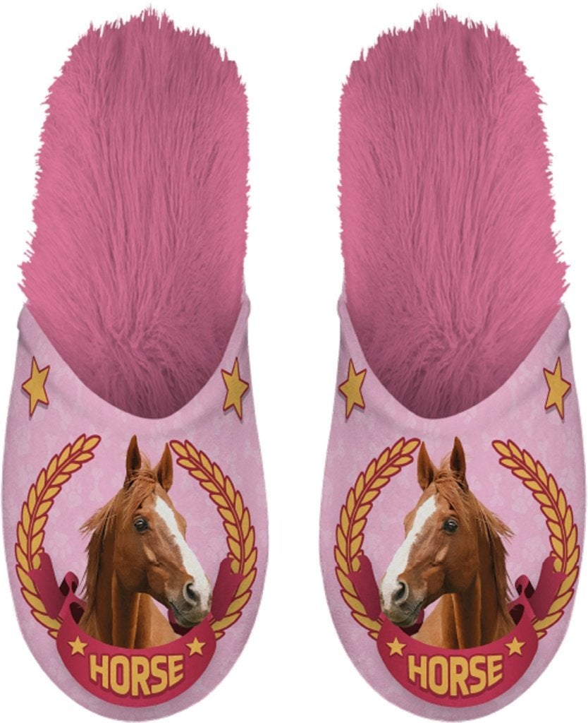 Slippers - Paard - maat 35-38 - Verkoop voor goed doel, Slippers, Nieuw, Ophalen of Verzenden, Onbekend
