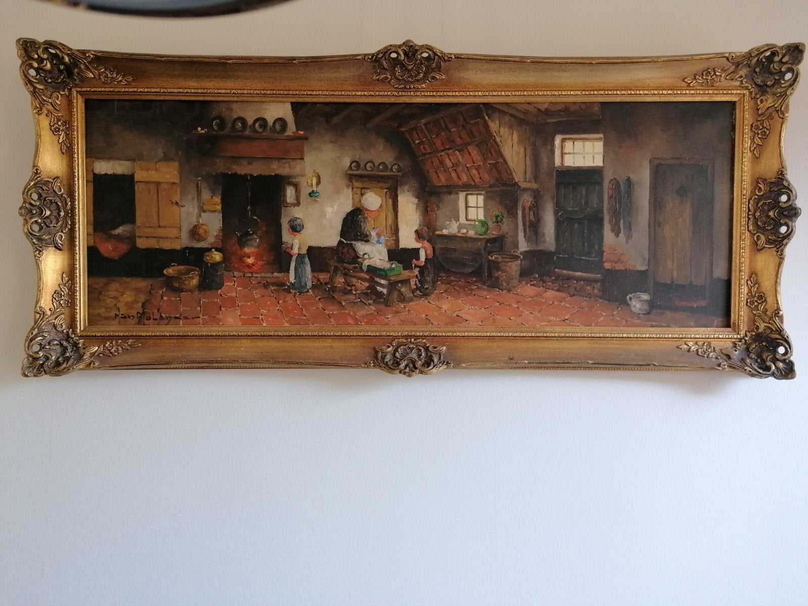 schilderij getiteld Bij het haardvuur Han Molenaar


schilde, Antiek en Kunst, Ophalen