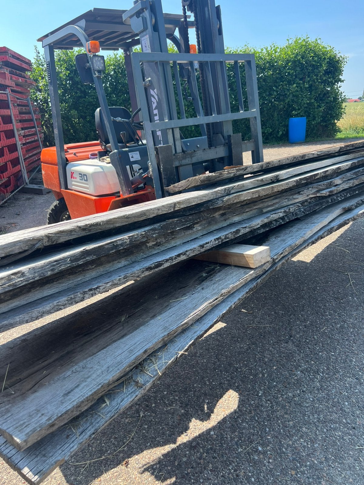Houten schaaldelen, Doe-het-zelf en Verbouw, Hout en Planken, Ophalen of Verzenden, Zo goed als nieuw, Plank, Minder dan 200 cm