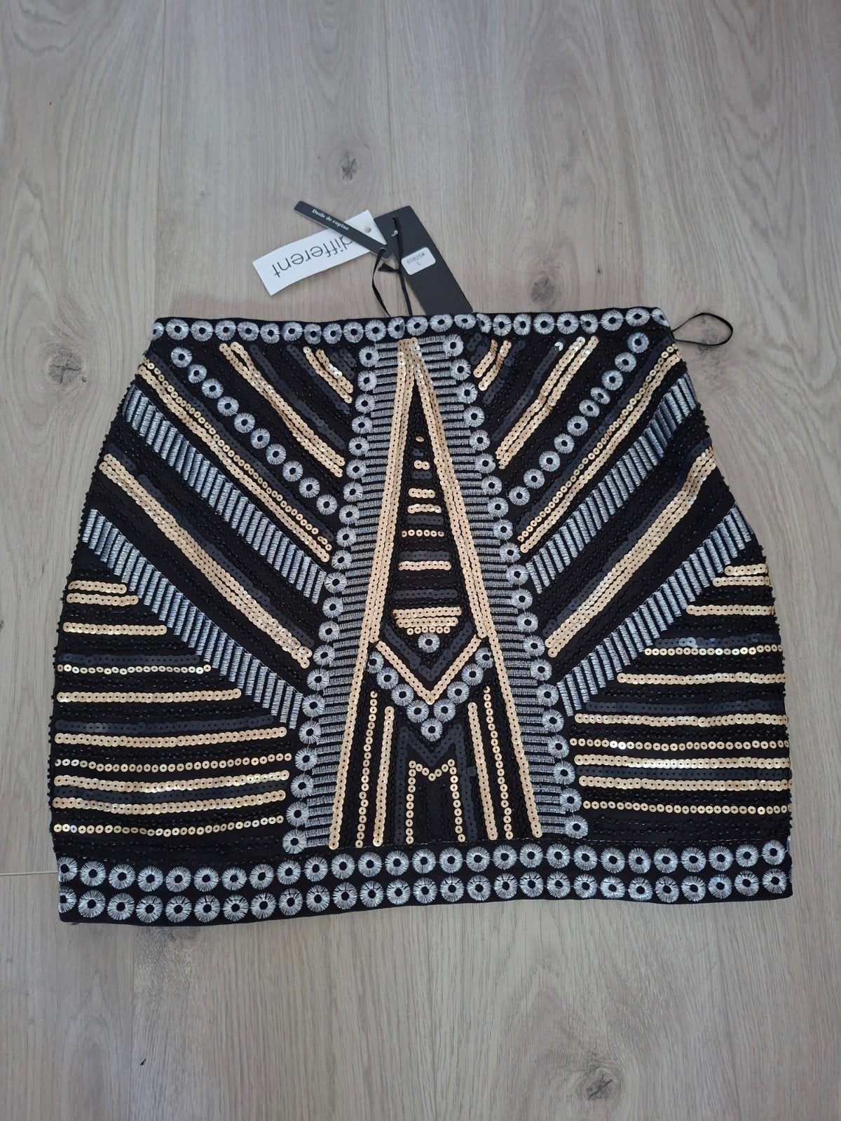 Drôle de Copine Paris Minirok met Pailletten - Maat L, Meerkleurig, Drôle de Copine Paris, Maat 42/44 (L), Nieuw