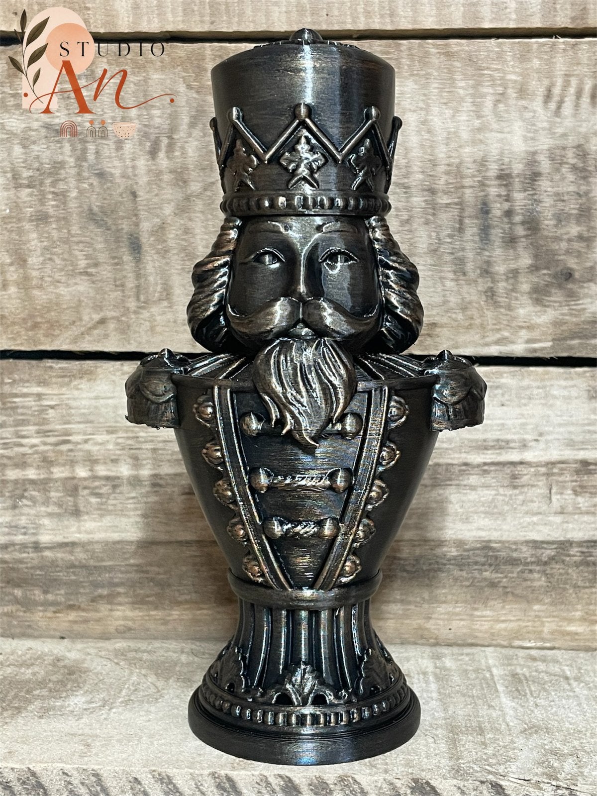 Notenkraker Buste 3D Geprint - Unieke Decoratie, Zwart, Nieuw, Kunststof, Ophalen of Verzenden