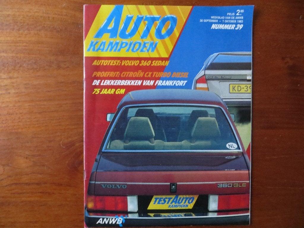 Autokampioen 39 1983 Citroën CX TD, Volvo 360 sedan, Lomax, Ophalen of Verzenden, Nieuw, Citroën