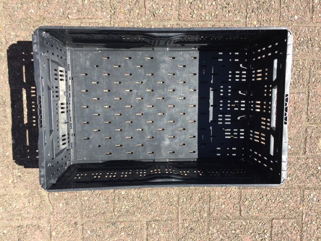 Klapkrat Zwart en groen, Gebruikt, Opvouwbaar, 50 tot 75 cm, Minder dan 35 cm