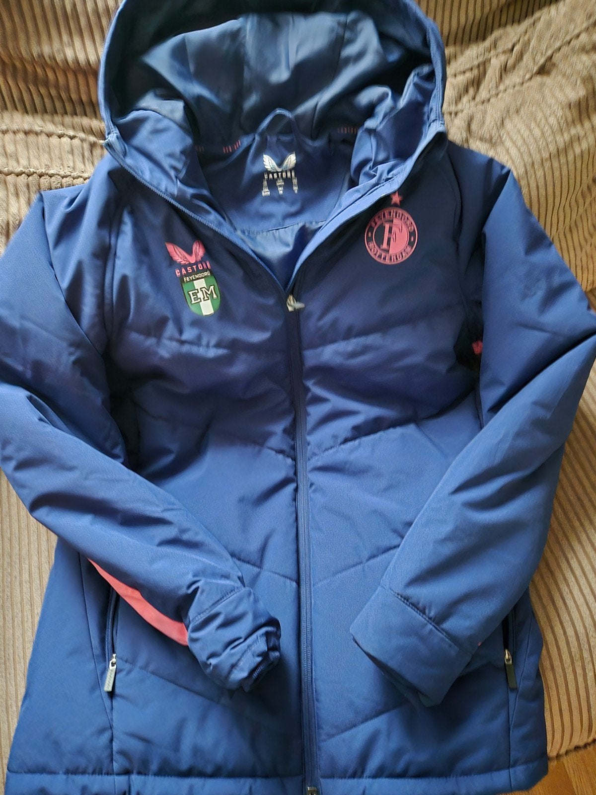 Castore Feyenoord Winterjas Maat 164, Ophalen of Verzenden, Zo goed als nieuw, Jongen of Meisje, Jas