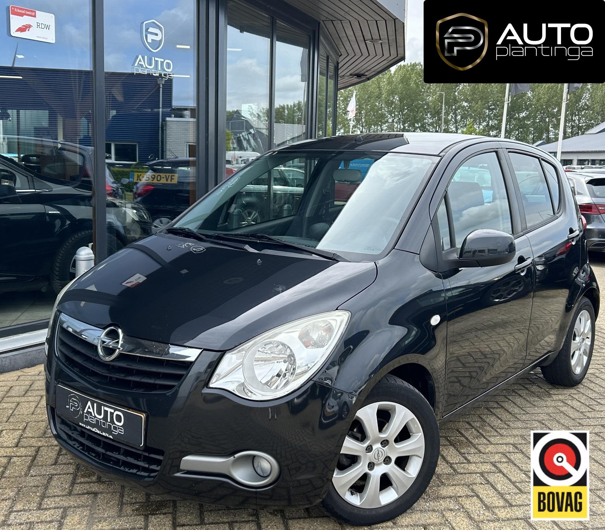 Opel Agila 1.2 Enjoy | Nette Staat | NL AUTO | Hoge Instap |, Voorwielaandrijving, 4 cilinders, 965 kg, Zwart