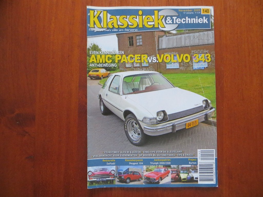 Klassiek & Techniek 140 AMC Pacer 4.2 Aut. (1978), Volvo 343, Ophalen of Verzenden, Nieuw, Volvo