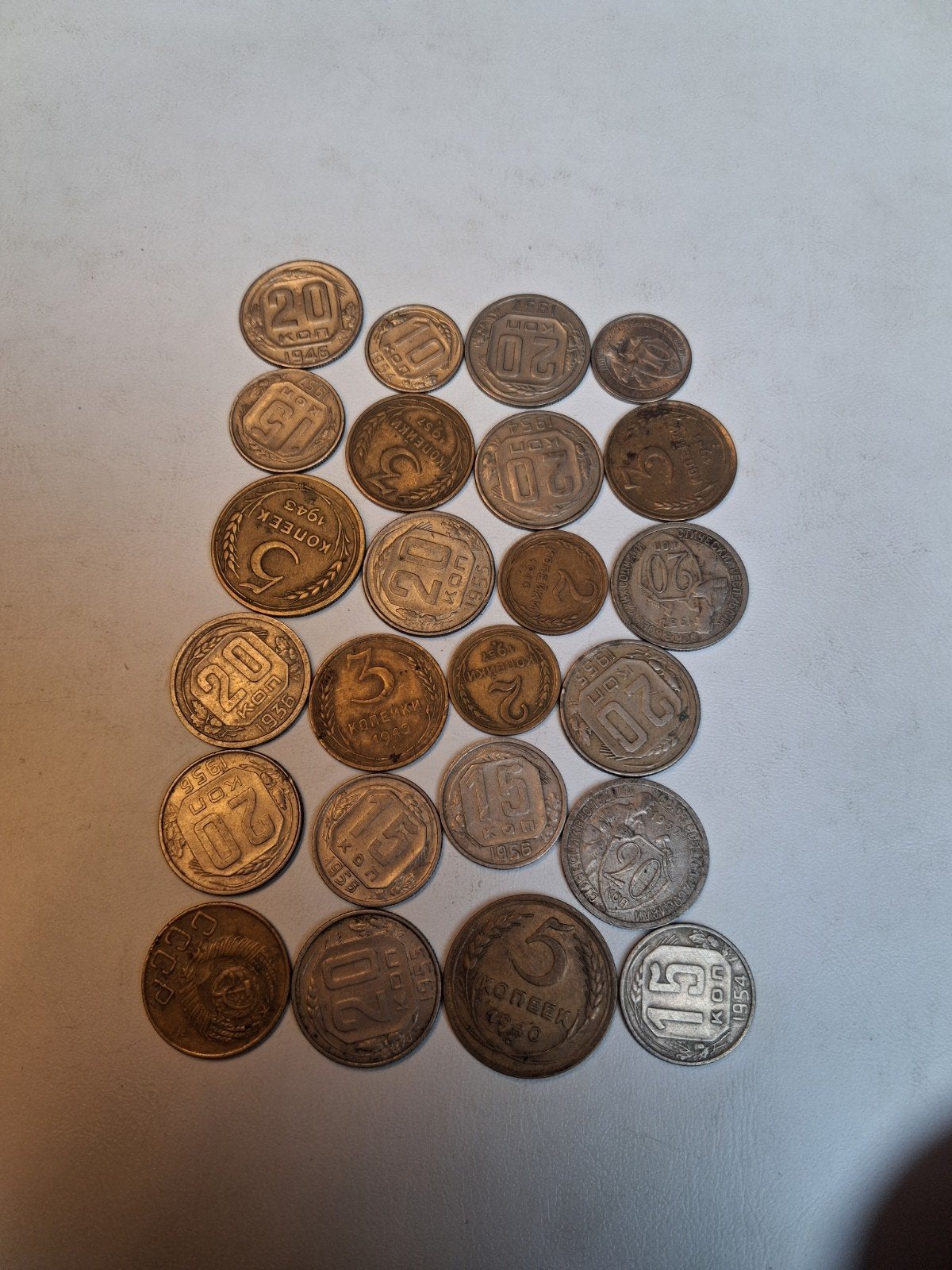 24 oude muntjes Rusland, Ophalen of Verzenden, Buitenland, Munten