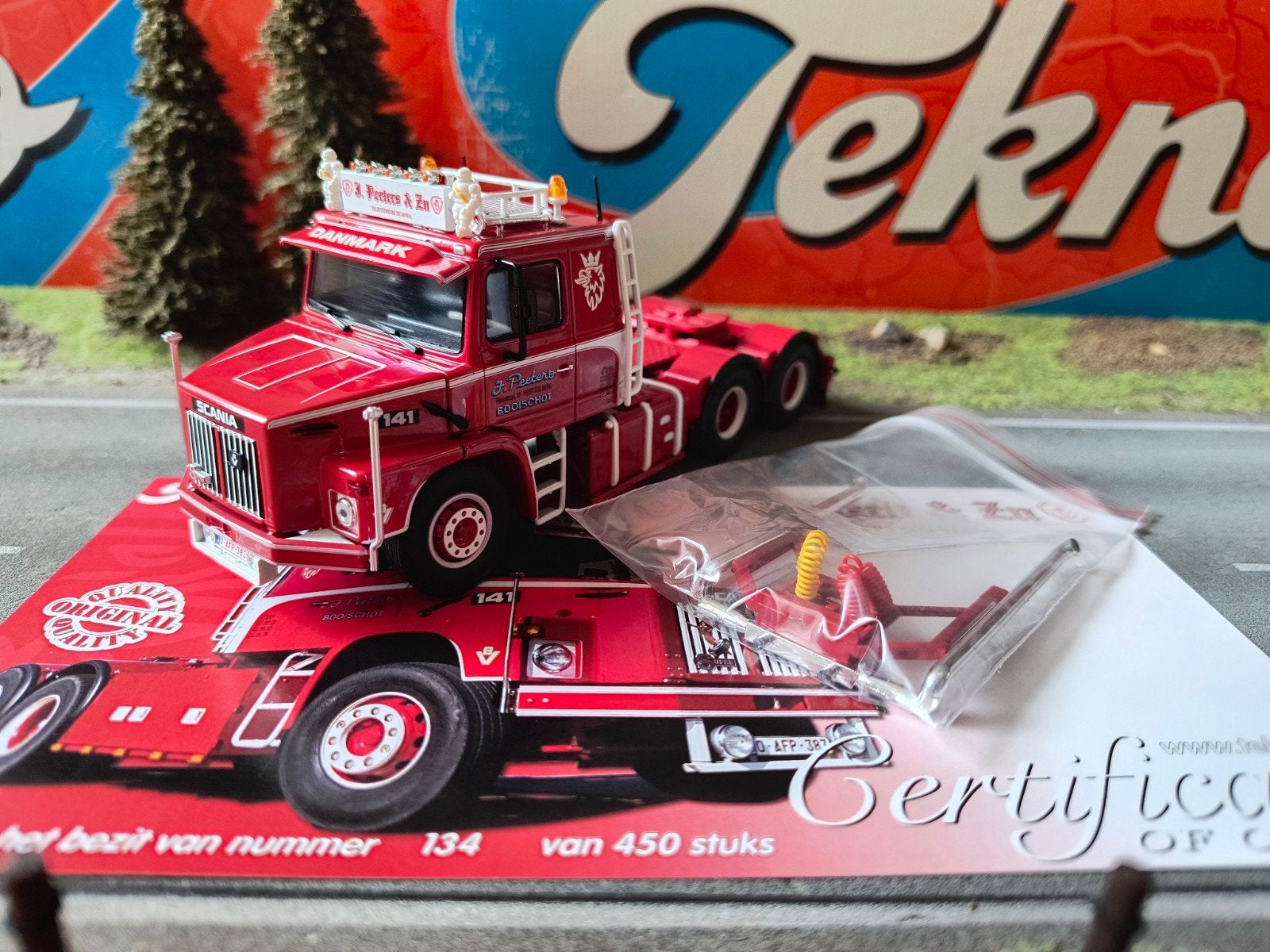 Tekno Scania Peeters, Ophalen of Verzenden, Zo goed als nieuw, Bus of Vrachtwagen, Tekno