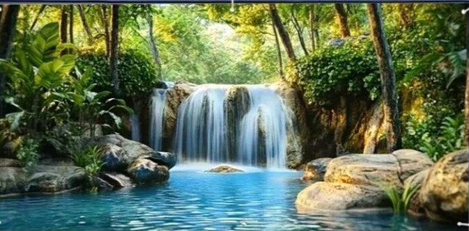 Tuinposter Waterval 230x180 cm, Verzenden, Nieuw