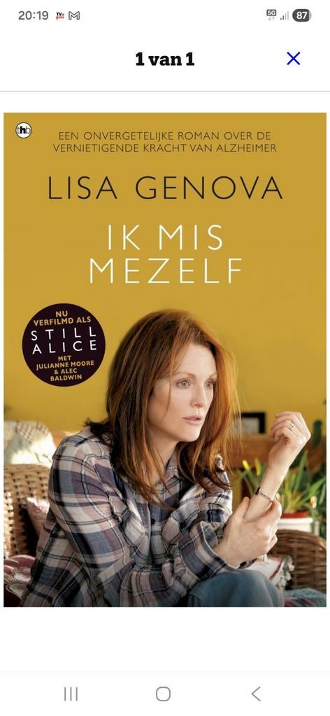 Ik mis mezelf Lisa Genova, Overige onderwerpen, Lisa genova