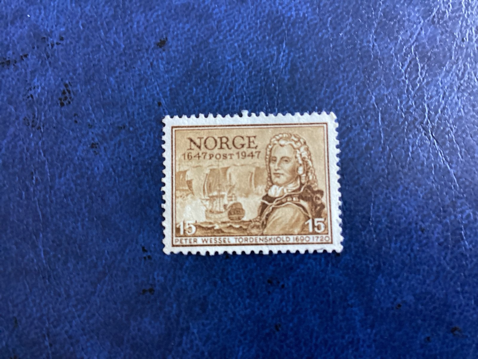 Noorwegen 1947- Mi.325-Peter Wessel Tordenskiold 1947, Ophalen of Verzenden, Noorwegen, Gestempeld