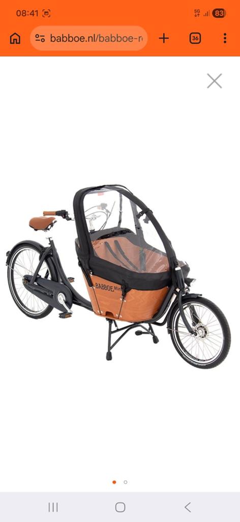 Babboe Mini huif/regentent, Ophalen of Verzenden, Zo goed als nieuw, Overige typen, Babboe