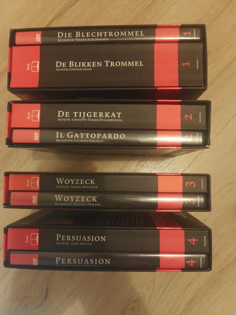 Klassieke Literatuur Film & Boek Boxset (4 delen), Cd's en Dvd's, Vanaf 12 jaar, Ophalen of Verzenden, Zo goed als nieuw, Boxset