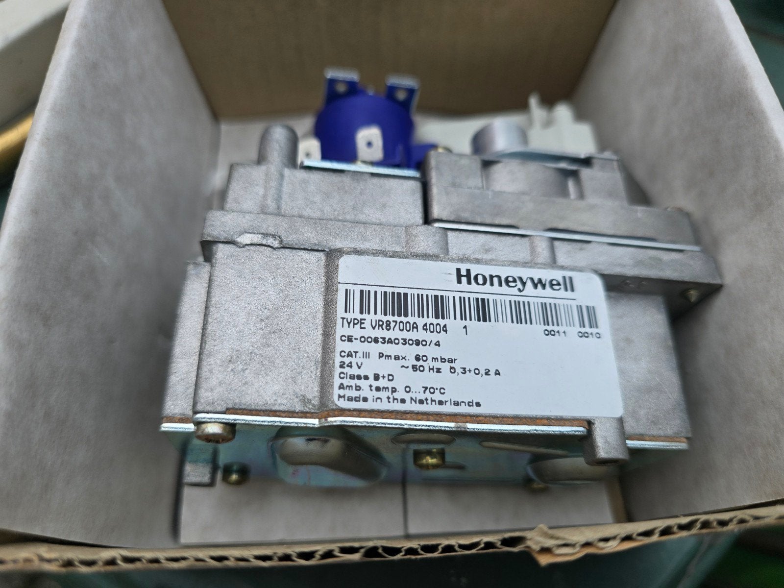 Honeywell VR8700A 4004 Gasregelblok voor CV-ketel, Doe-het-zelf en Verbouw, Ophalen of Verzenden, Nieuw, Cv-ketel of Combi-ketel