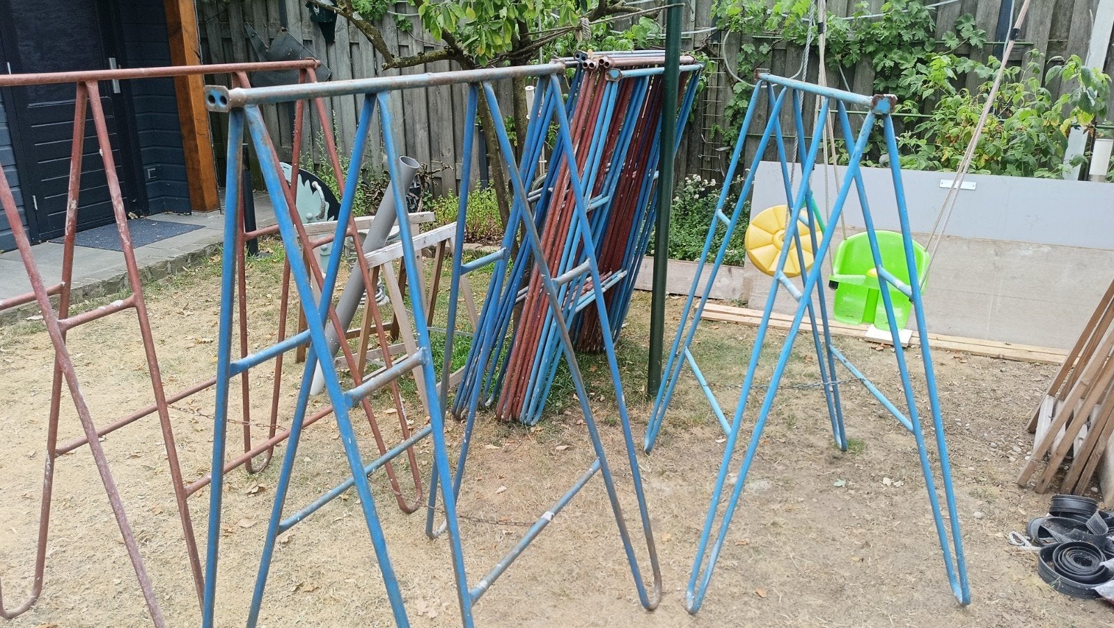 8 klap schragen 150 cm, Ophalen, Overige typen, Minder dan 2 meter