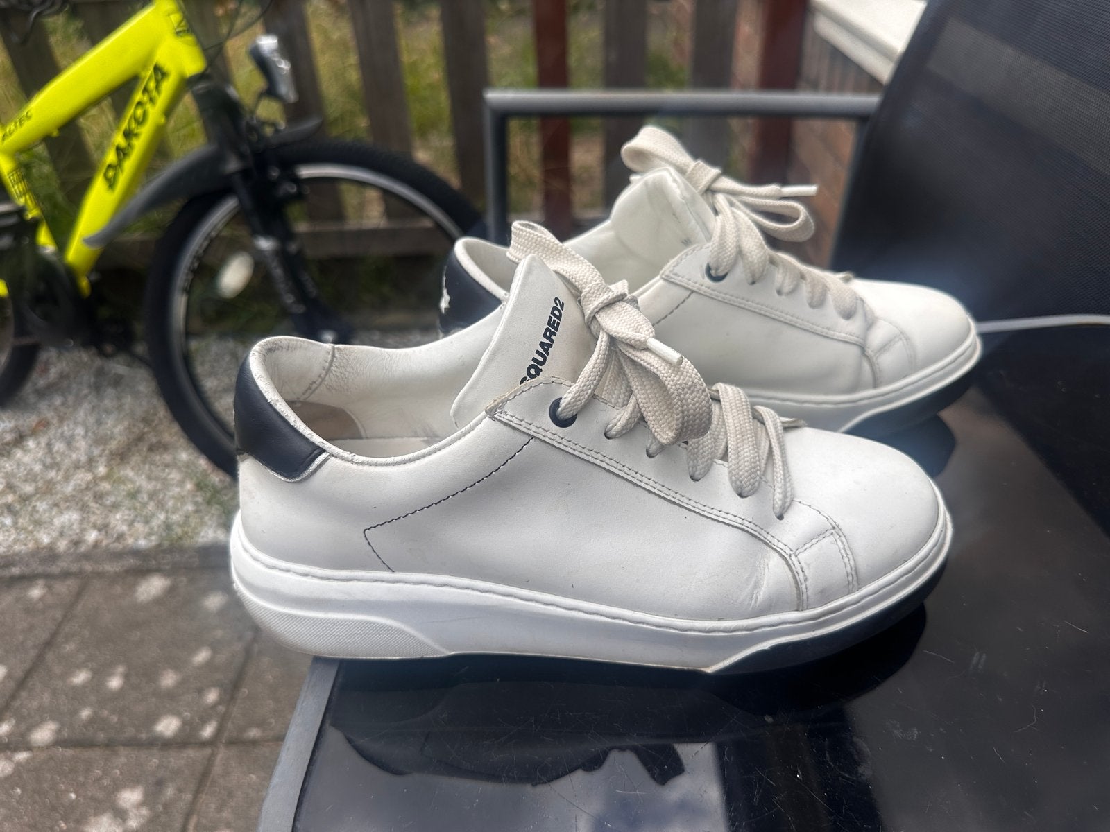 Dsquared2 Witte Sneakers Maat 38, Ophalen of Verzenden, Gedragen, Wit, Sneakers of Gympen