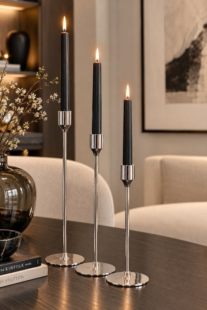 Light & Living Kandelaar Serla zilver set-3 Nieuw!, Nieuw, Ophalen of Verzenden, Metaal, Light & Living