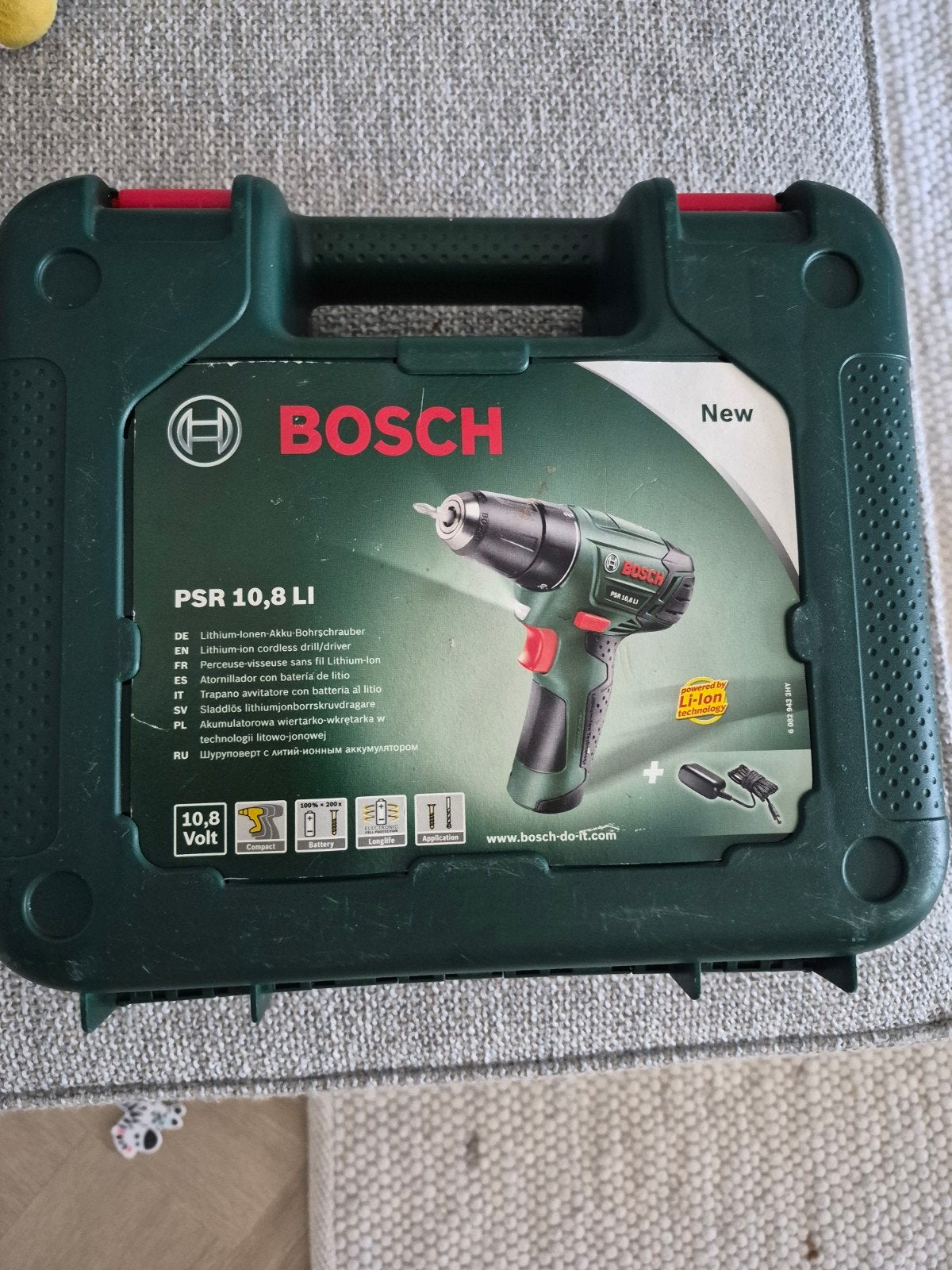 Bosch PSR 10,8 LI Accuboormachine met Li-ion accu, Ophalen, Gebruikt, Variabele snelheid, Boor- en Schroefmachine