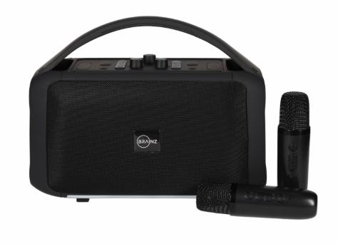 BRAINZ Karaoke Speaker XXL incl. 2 microfoons, Audio, Tv en Foto, Karaoke-apparatuur, Ophalen, Nieuw, Complete set