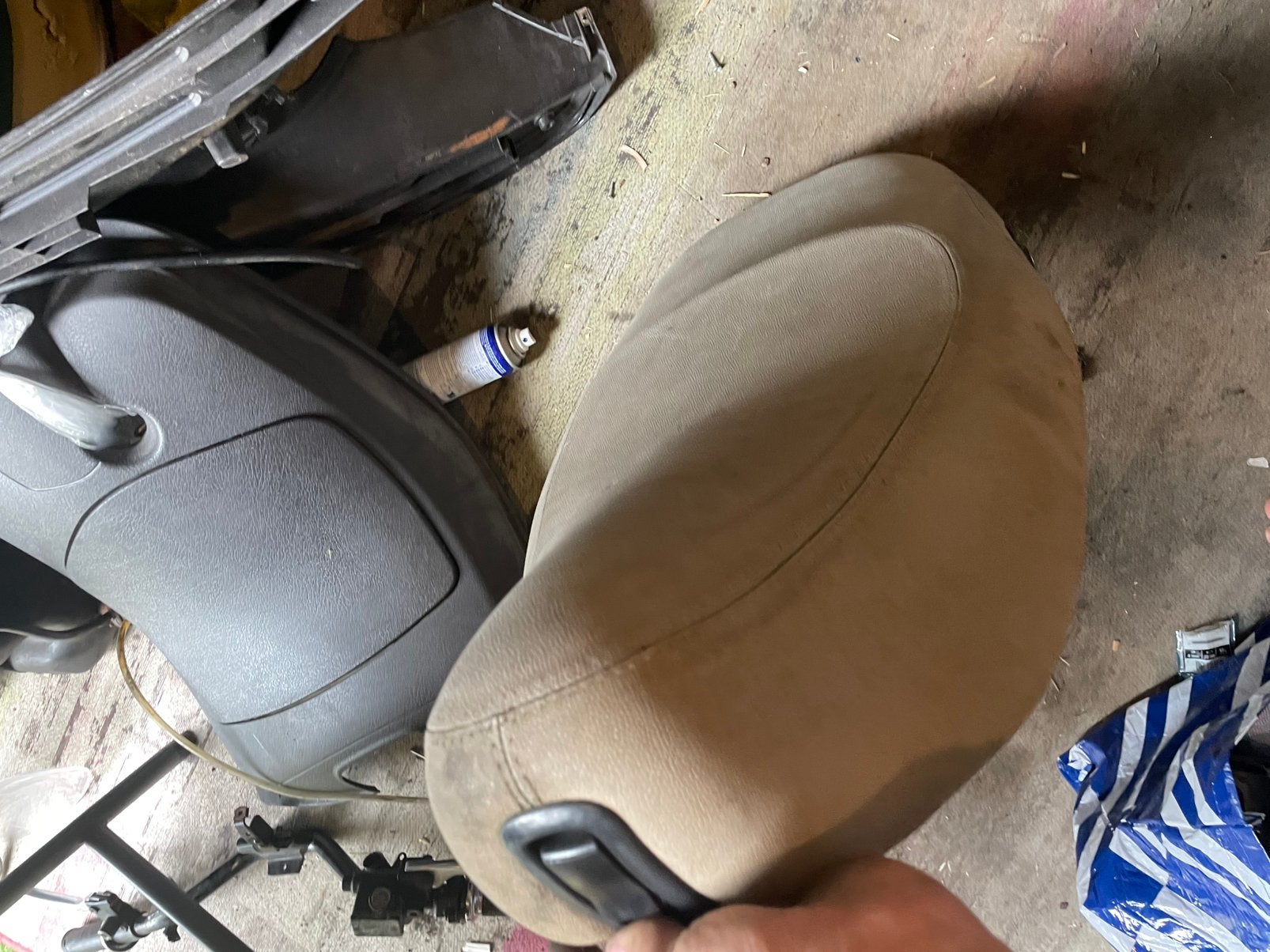 Vespa lx zadel beige, Fietsen en Brommers, Ophalen, Gebruikt, Zadel, Vespa