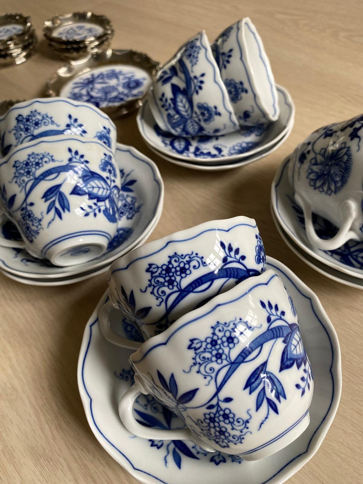 Antiek van Hutschenreuther, zwiebelmuster set, Ophalen of Verzenden