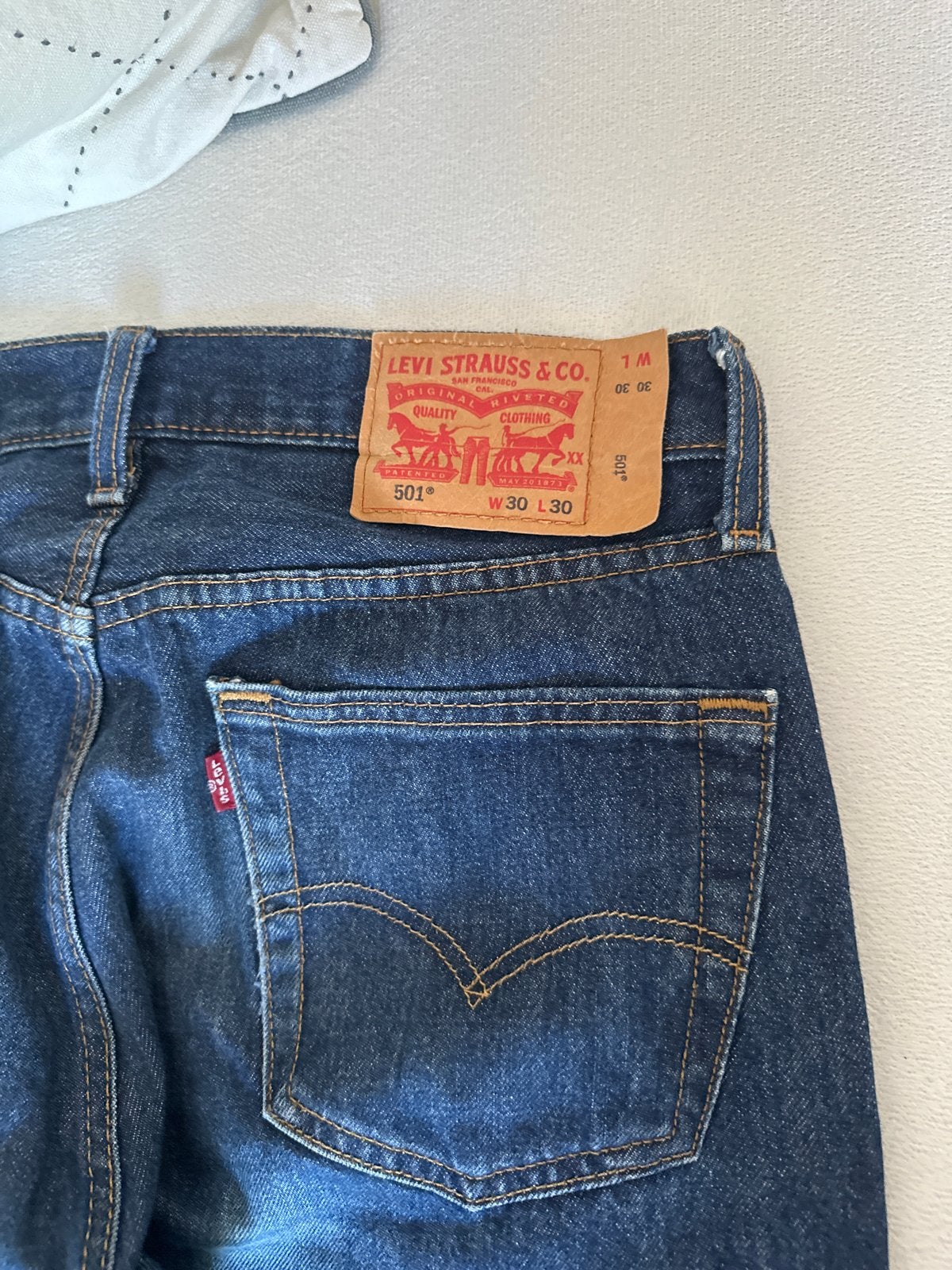 Levi's 501 Jeans - W30 L30 - Zo goed als nieuw, Ophalen of Verzenden, Zo goed als nieuw, Blauw, W32 (confectie 46) of kleiner