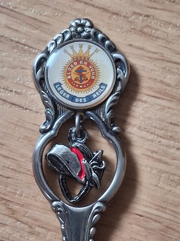 Theelepel leger des heils. Bloed en vuur., Ophalen of Verzenden