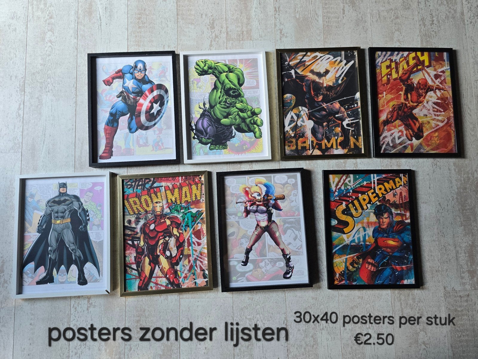 marvel posters schilderijen spiderman superhelden, Verzamelen, Ophalen, Zo goed als nieuw, Film en Tv