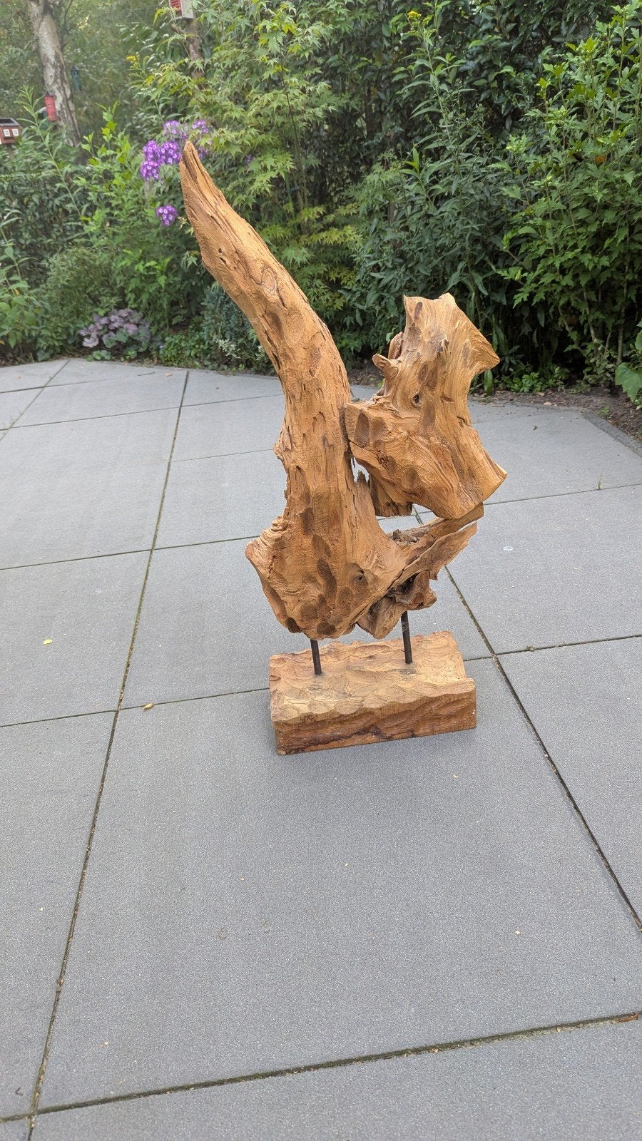 Massief OER TEAK SCULPTUUR - Natuurlijk Gevormd, Ophalen, 50 - 100 cm, Handgemaakt, Beeld