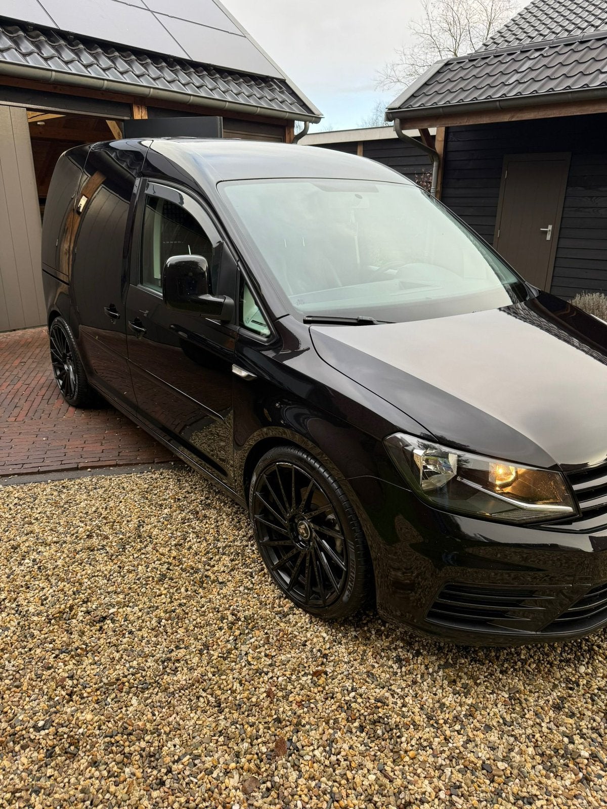 Volkswagen Caddy 2.0 TDI met BMT L1h1 185pk 2019, 4 cilinders, Volkswagen, Zwart, Origineel Nederlands
