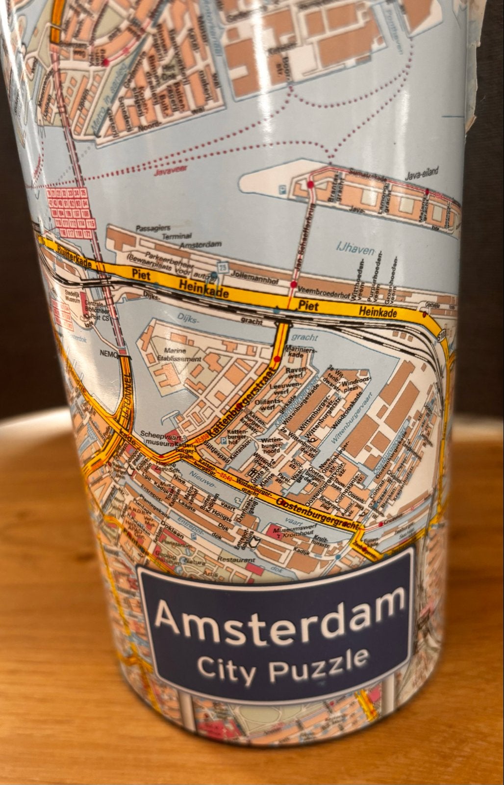 Amsterdam City Puzzel - 500 stukjes, Ophalen of Verzenden, 500 t/m 1500 stukjes, Zo goed als nieuw, Legpuzzel