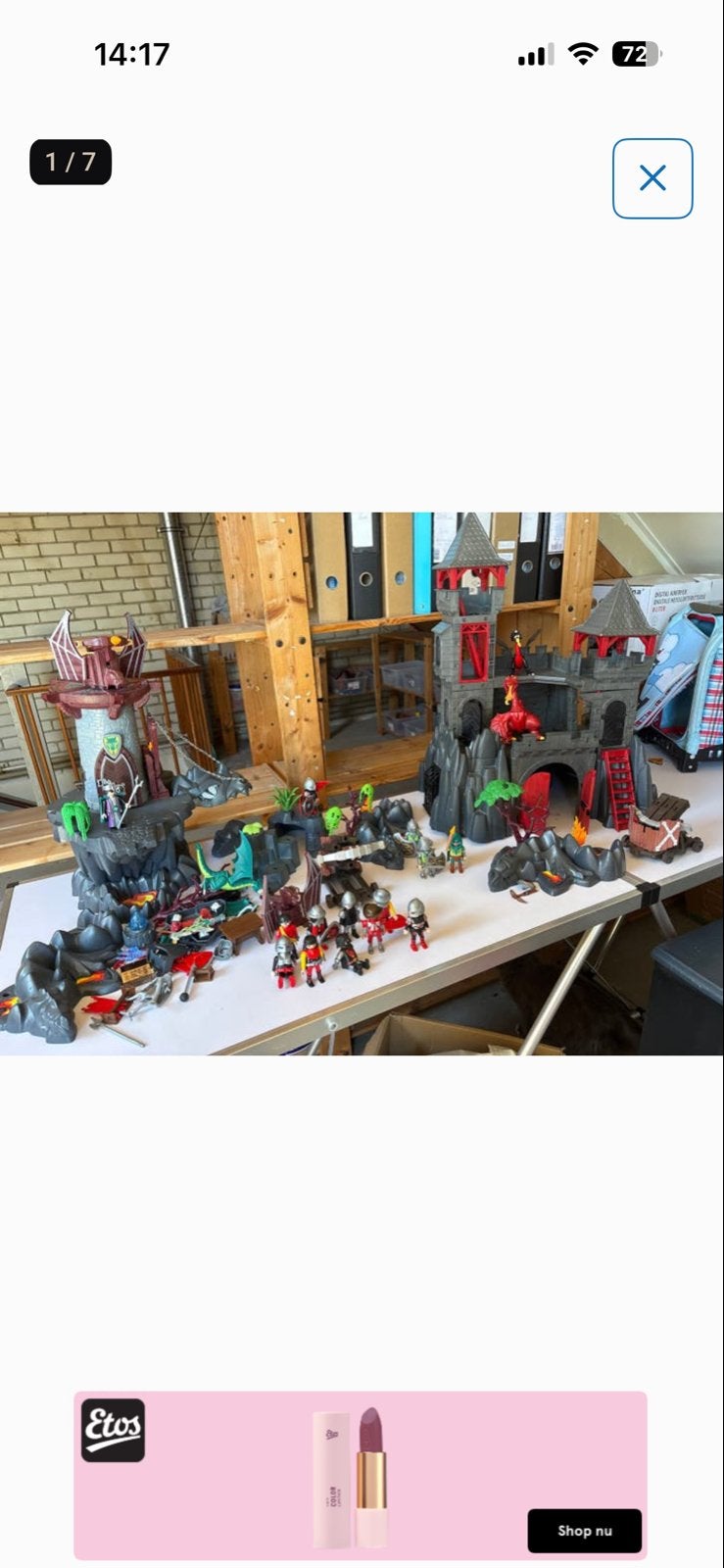 Playmobil Ridders en Draken Kasteel met Figuren en Accessoir, Ophalen, Gebruikt, Complete set, Kasteel/Fort