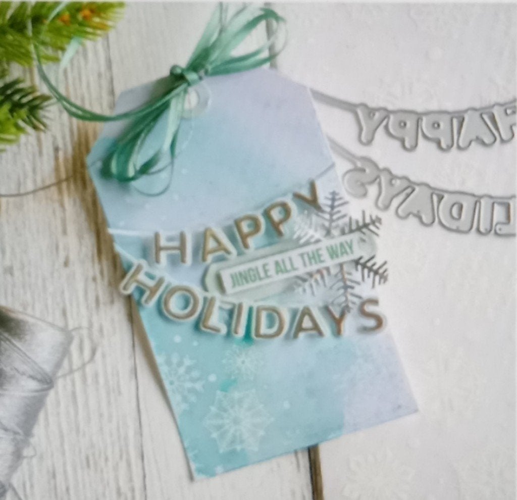 Stans / snijmal: slinger Happy Holidays - kerst, Verzenden, Nieuw, Kerst, Pons of Mal