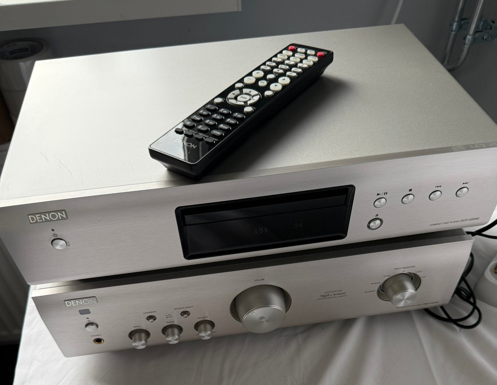 Denon PMA en DCD 520ae, Denon, Ophalen of Verzenden, Zo goed als nieuw, 60 tot 120 watt