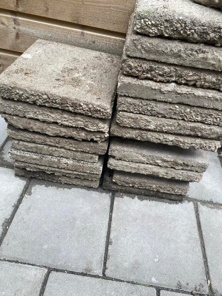 30x30 tegels, Tuin en Terras, Ophalen, Gebruikt, 5 tot 10 m², Beton