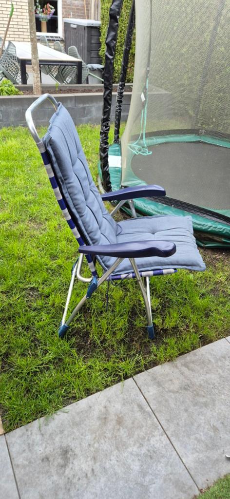 2x Crespo Campingstoel met kussens - opvouwbaar, Ophalen, Gebruikt, Campingstoel