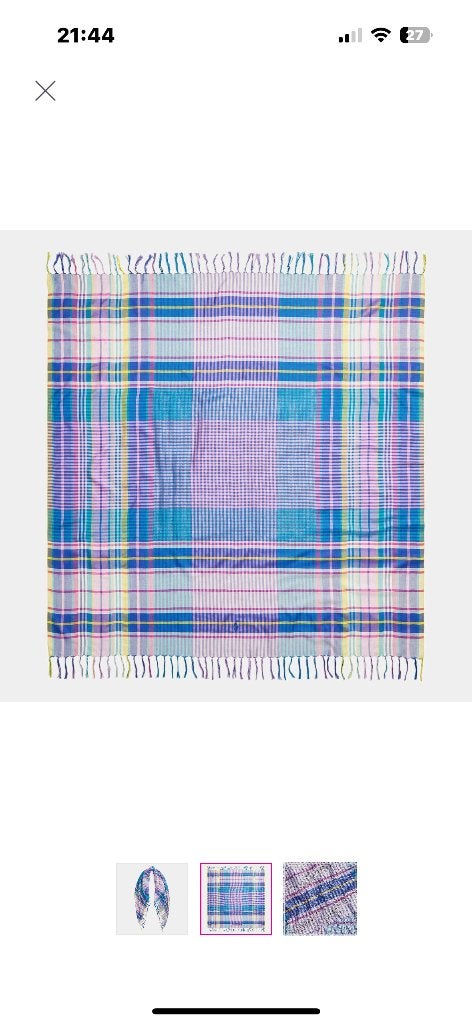 RALPH LAUREN zijden shawl *nieuw, Kleding | Dames, Mutsen, Sjaals en Handschoenen, Maat 46/48 (XL) of groter, Nieuw, Ophalen of Verzenden