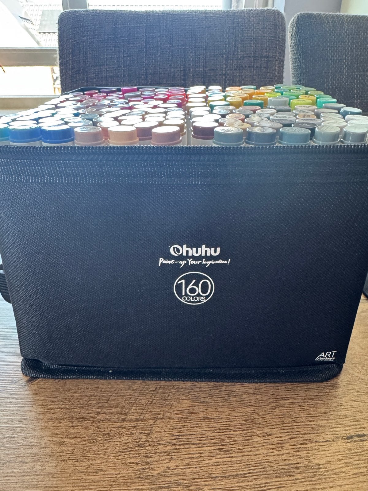 Ohuhu Alcohol Markers Set - 160 kleuren, Ophalen of Verzenden, Zo goed als nieuw, Potlood of Stift
