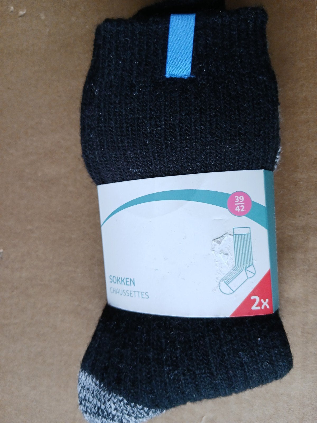 Kruidvat Sokken - Zwart/Grijs - Maat 39-42 - 2 paar, Kleding | Dames, Ophalen of Verzenden
