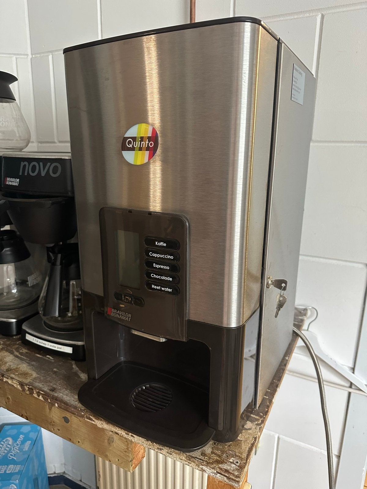 Bravilor Bonamat Quinto 011 Koffiemachine met filter, Ophalen, Gebruikt, 10 kopjes of meer, Koffiemachine