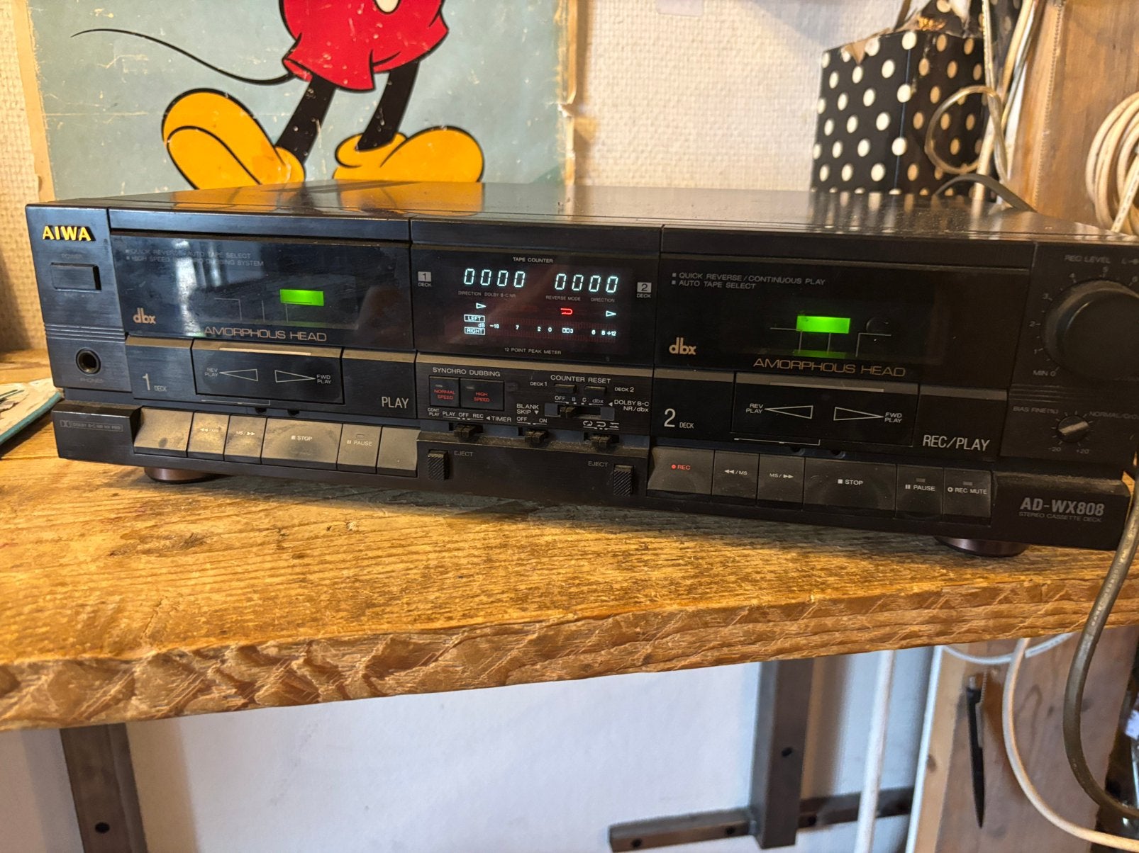 Aiwa AD-WX808, 1025xe, Ophalen of Verzenden, Zo goed als nieuw, Re