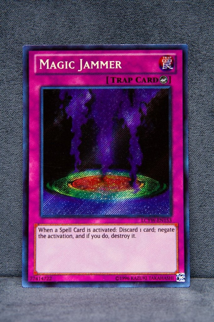 Yu-Gi-Oh! Magic Jammer LCYW-EN153 Secret Rare NM, Ophalen of Verzenden, Zo goed als nieuw, Losse kaart, Foil