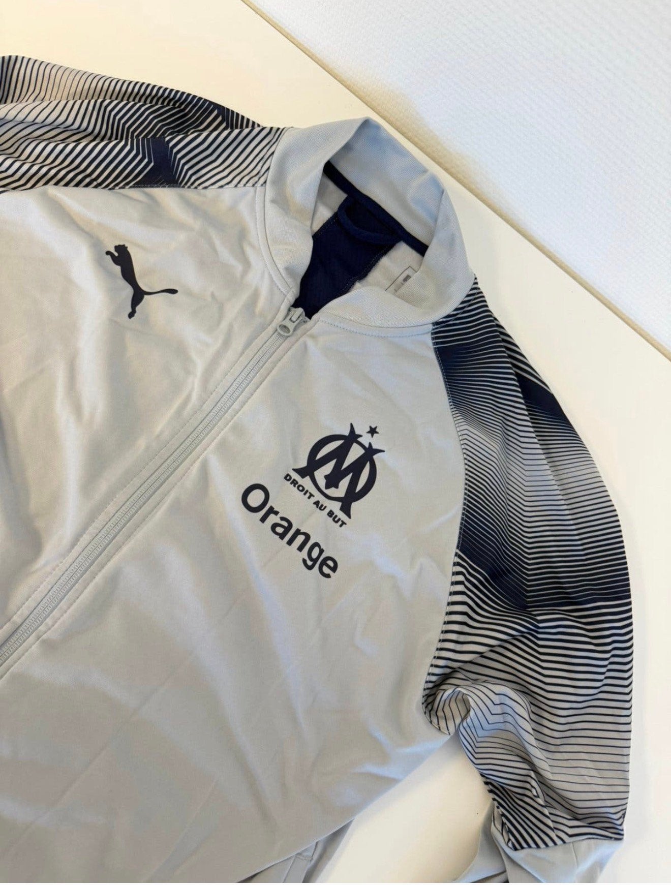 Puma Olympique Marseille Trainingsjack 2018/2019 M vest jack, Maat 48/50 (M), M, Ophalen of Verzenden, Zo goed als nieuw
