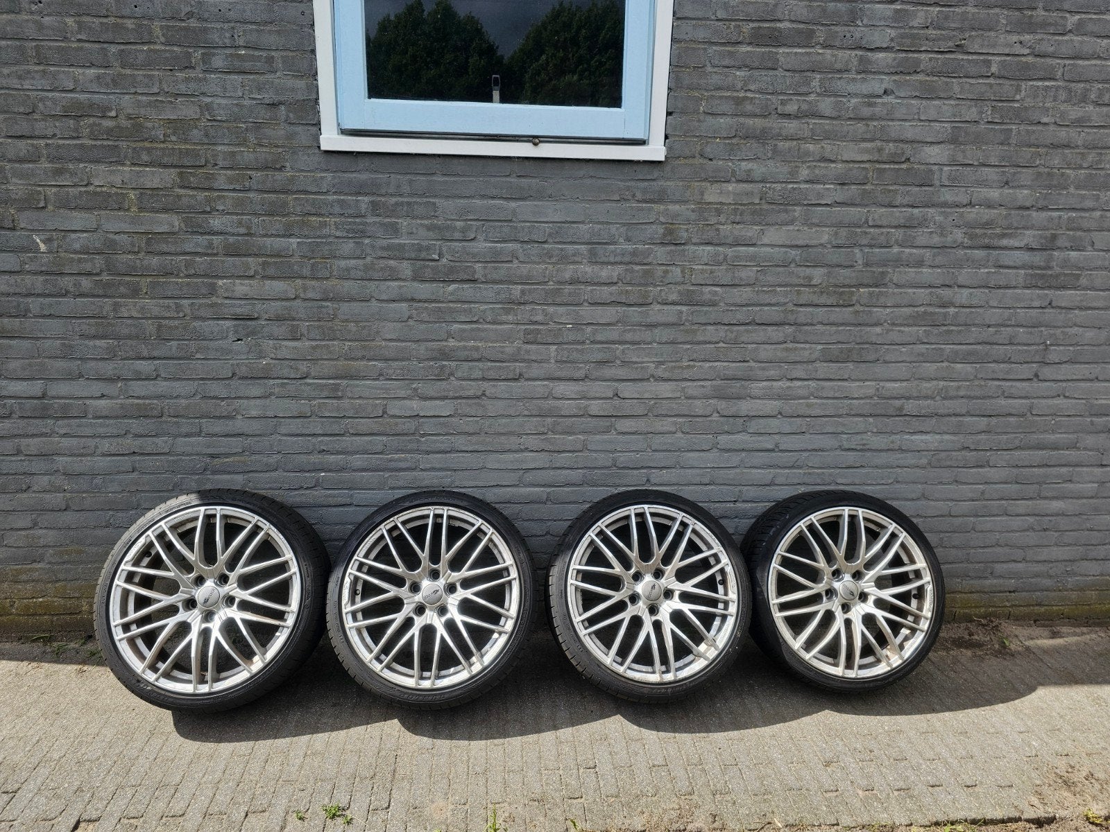 19 inch Brock Velgen met Banden - 5x114.3 - 8J, Ophalen