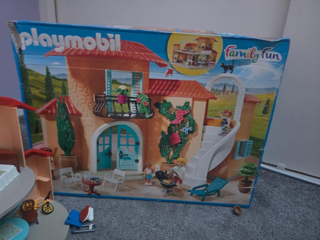 Playmobil Family Fun Vakantiehuis met accessoires, Kinderen en Baby's, Speelgoed | Playmobil, Ophalen of Verzenden, Gebruikt, Complete set