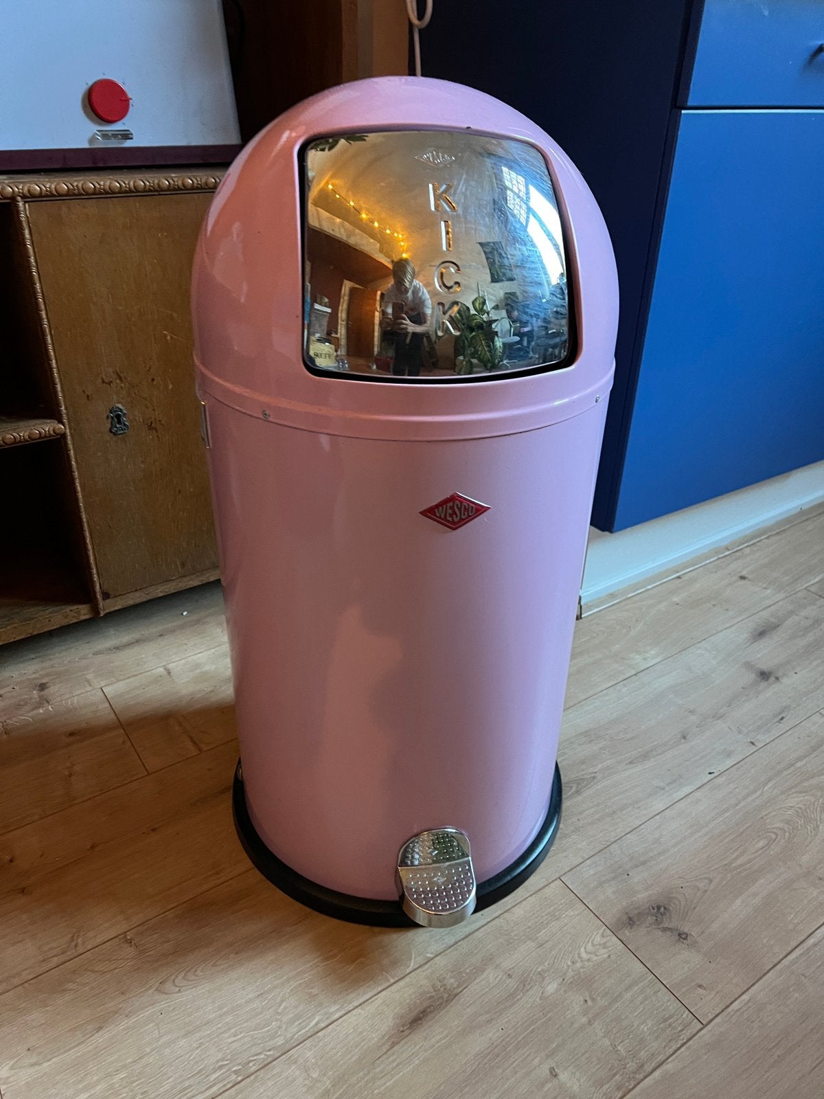 Wesco Kickboy roze 40 liter, Ophalen, Kunststof, Gebruikt, 50 tot 75 cm